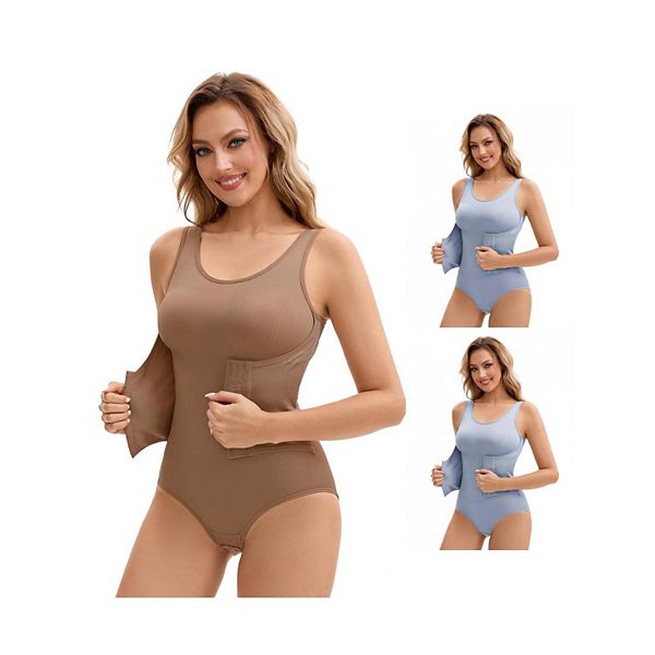 3 упаковки женских корсетов для талии с 3 рядами застежек, утягивающее белье для контроля живота и бедер Inspire Chic, Light Blue Brown
3 упаковки женских корсетов для талии с 3 рядами застежек, утягивающее белье для контроля живота и бедер Inspire Chic, Light Blue Brown