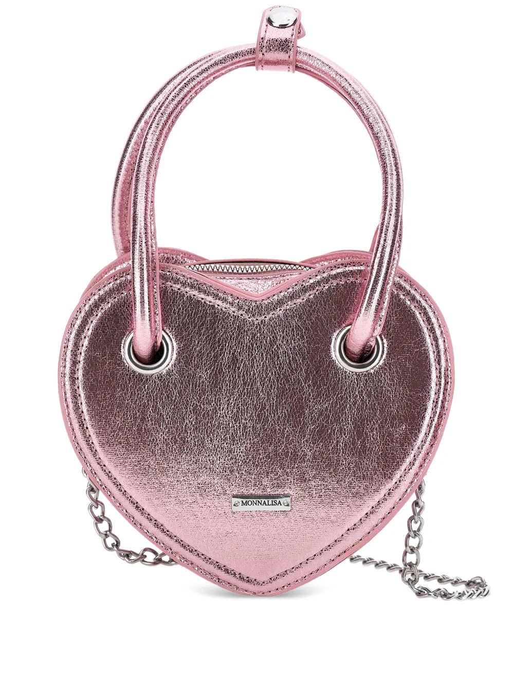 Сумка с эффектом металлик Monnalisa, розовый 
Сумка с эффектом металлик Monnalisa, розовый