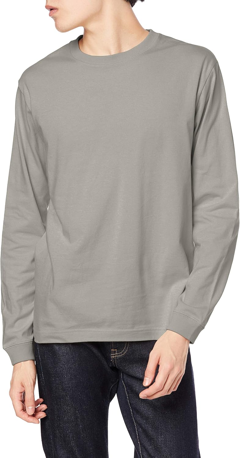 Мужская футболка с длинным рукавом United Athle 501101, плотность ткани 5,6 унций, ребристая отделка 1,6 дюйма, серый
Мужская футболка с длинным рукавом United Athle 501101, плотность ткани 5,6 унций, ребристая отделка 1,6 дюйма, серый