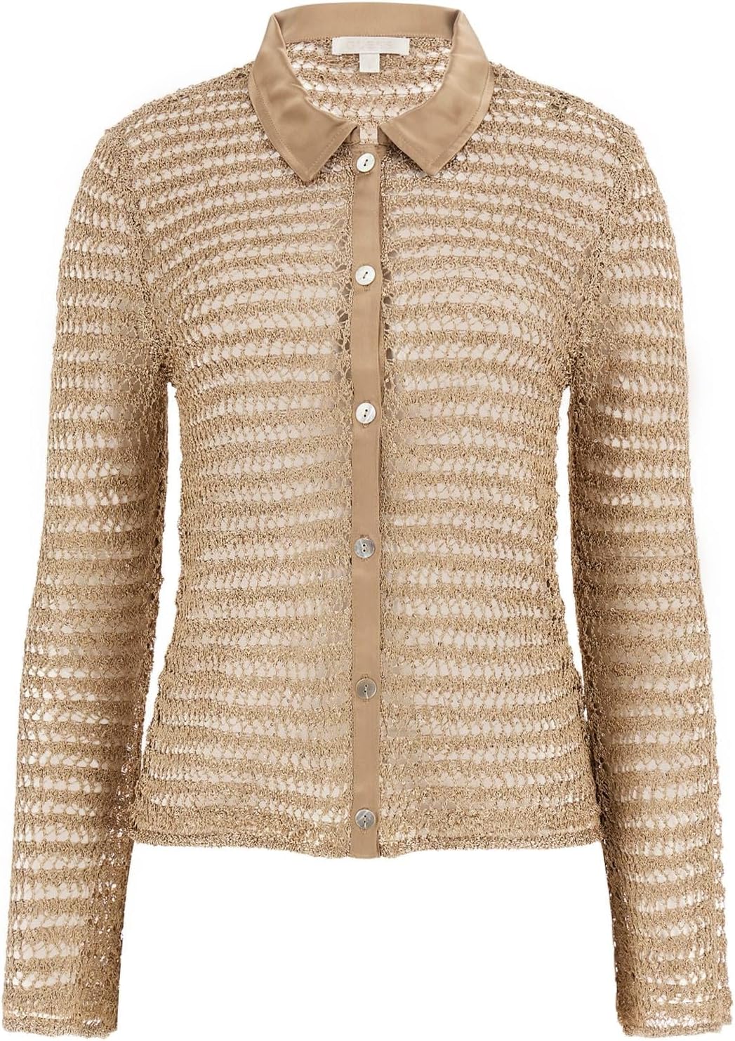 GUESS Женская блуза с длинным рукавом и застежкой на пуговицы Bella, Wet Sand Multi
GUESS Женская блуза с длинным рукавом и застежкой на пуговицы Bella, Wet Sand Multi