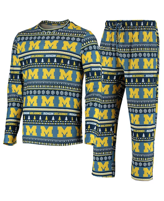 Мужской комплект из свитера и брюк Michigan Wolverines в синем цвете с длинными рукавами Concepts Sport
Мужской комплект из свитера и брюк Michigan Wolverines в синем цвете с длинными рукавами Concepts Sport