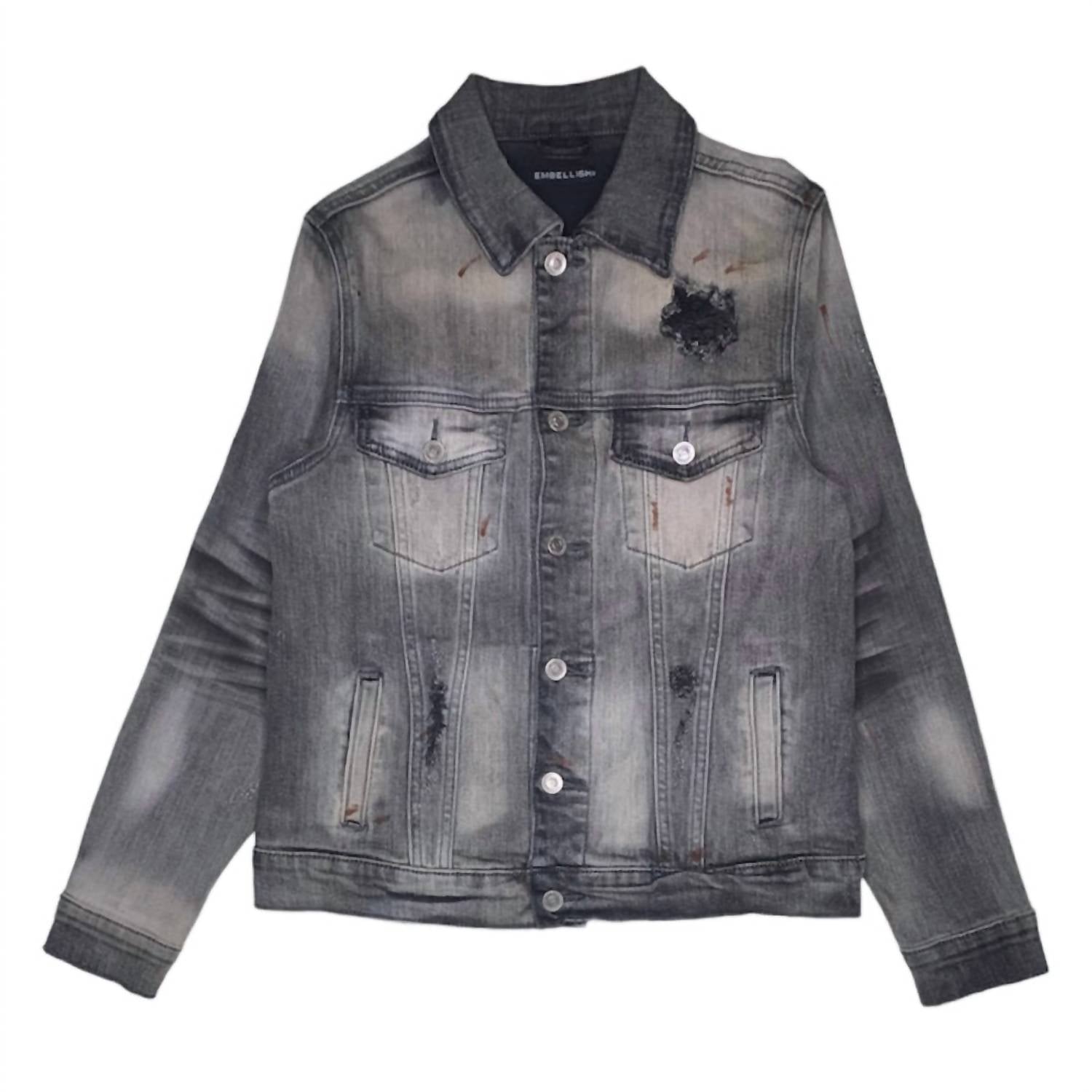 Мужская джинсовая куртка Hayes в потертом сером цвете EMBELLISH, цвет distressed grey wash, Серый, Мужская джинсовая куртка Hayes в потертом сером цвете EMBELLISH, цвет distressed grey wash 
Мужская джинсовая куртка Hayes в потертом сером цвете EMBELLISH, цвет distressed grey wash, Серый, Мужская джинсовая куртка Hayes в потертом сером цвете EMBELLISH, цвет distressed grey wash