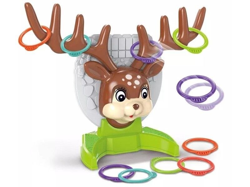 Метание обручей Ринго, Олень + Обручи, Deer Ring Game аркадная игра Toy Vertigo Zabawkowy Zawrót Głowy
Метание обручей Ринго, Олень + Обручи, Deer Ring Game аркадная игра Toy Vertigo Zabawkowy Zawrót Głowy