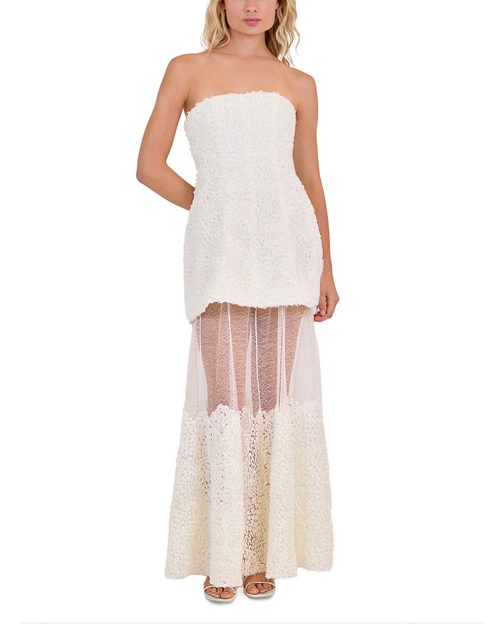 Марелла Платье с кружевными вставками фактурное SIMKHAI, слоновая кость/кремовый
Марелла Платье с кружевными вставками фактурное SIMKHAI, слоновая кость/кремовый