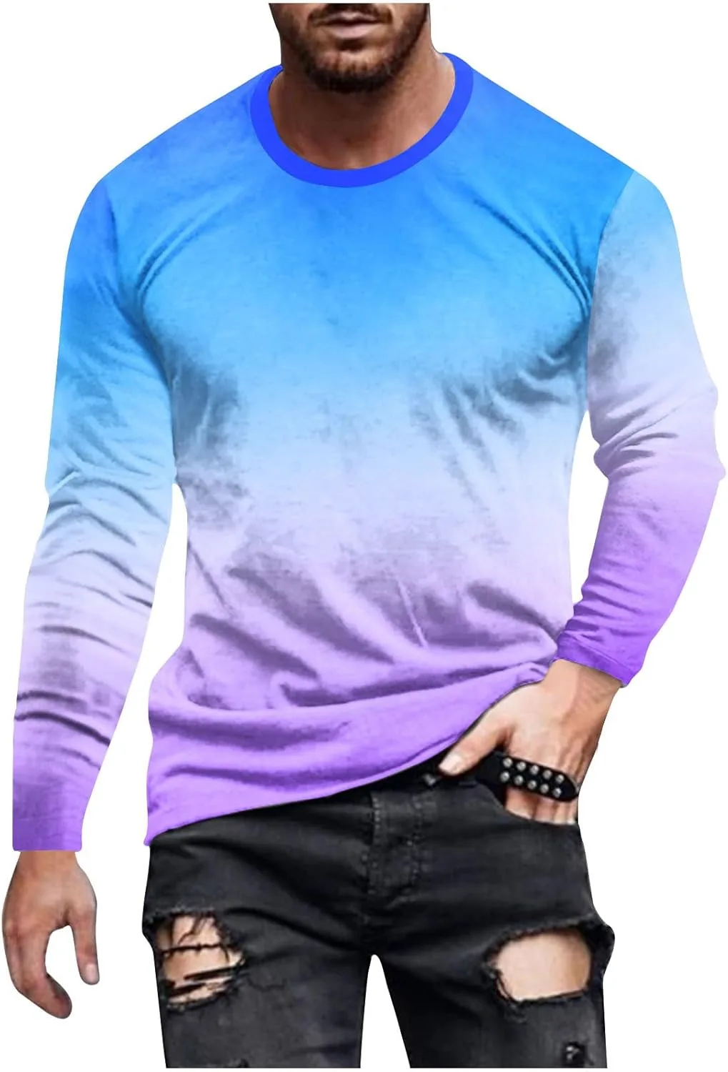 Мужская футболка с длинным рукавом Casual Gradient Color Muscularfit
Мужская футболка с длинным рукавом Casual Gradient Color Muscularfit