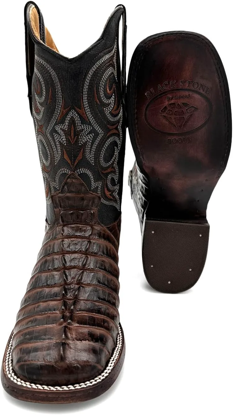 Мужские кожаные ковбойские сапоги Western Shops с квадратным носком и рисунком под кожу аллигатора The Western Shops
Мужские кожаные ковбойские сапоги Western Shops с квадратным носком и рисунком под кожу аллигатора The Western Shops