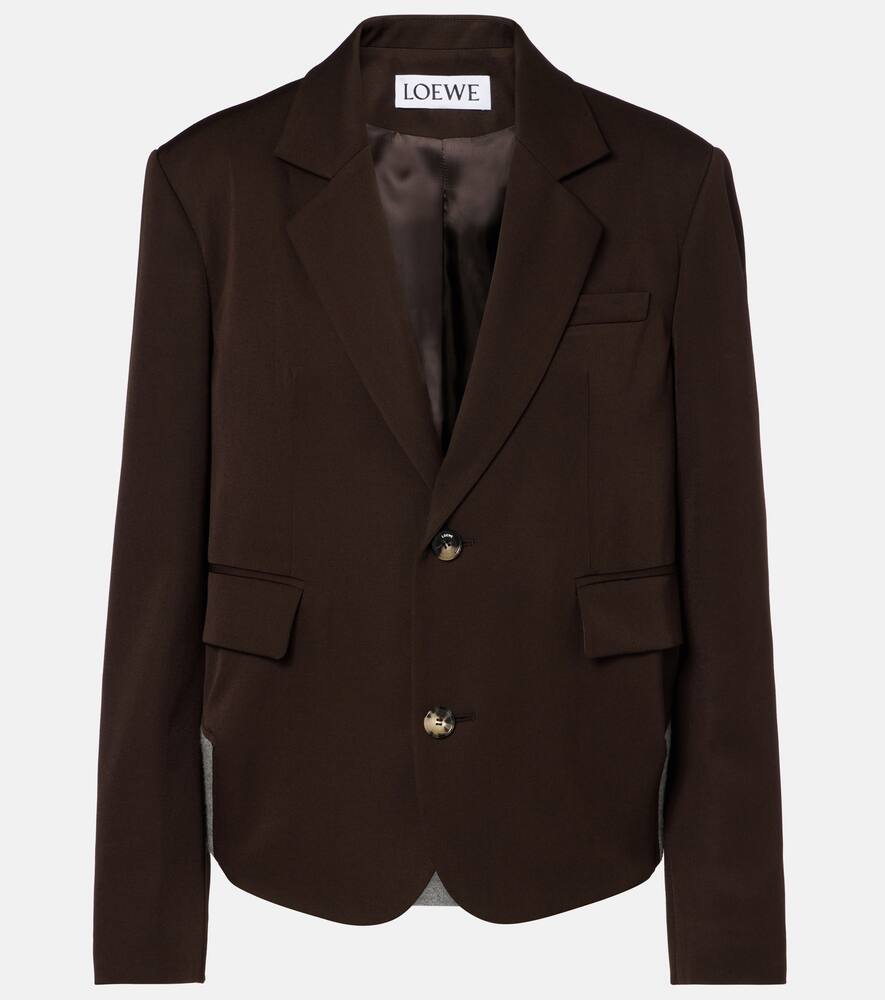 Собранный шерстяной блейзер Loewe, Brown
Собранный шерстяной блейзер Loewe, Brown