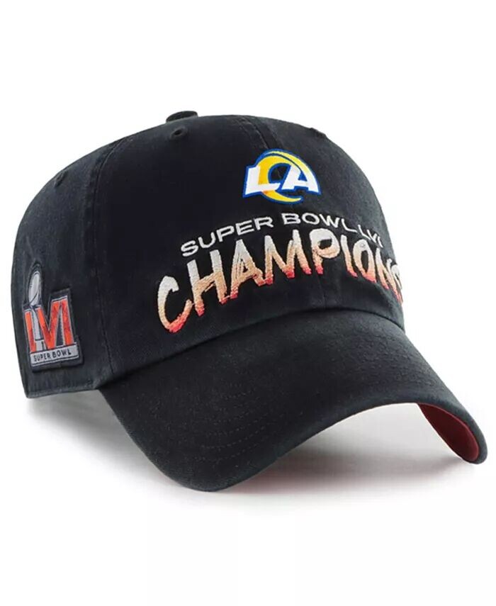 Мужская черная регулируемая шапка Los Angeles Rams Super Bowl LVI Champions Sunset Clean Up '47 Brand, черный
Мужская черная регулируемая шапка Los Angeles Rams Super Bowl LVI Champions Sunset Clean Up '47 Brand, черный