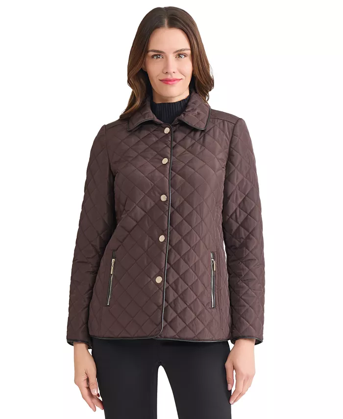 Женская стеганая куртка Jones New York, коричневый 
Женская стеганая куртка Jones New York, коричневый