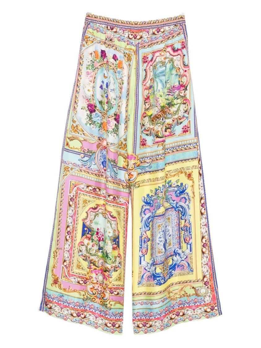 Шелковые брюки с цветочными вставками Camilla, мультиколор
Шелковые брюки с цветочными вставками Camilla, мультиколор