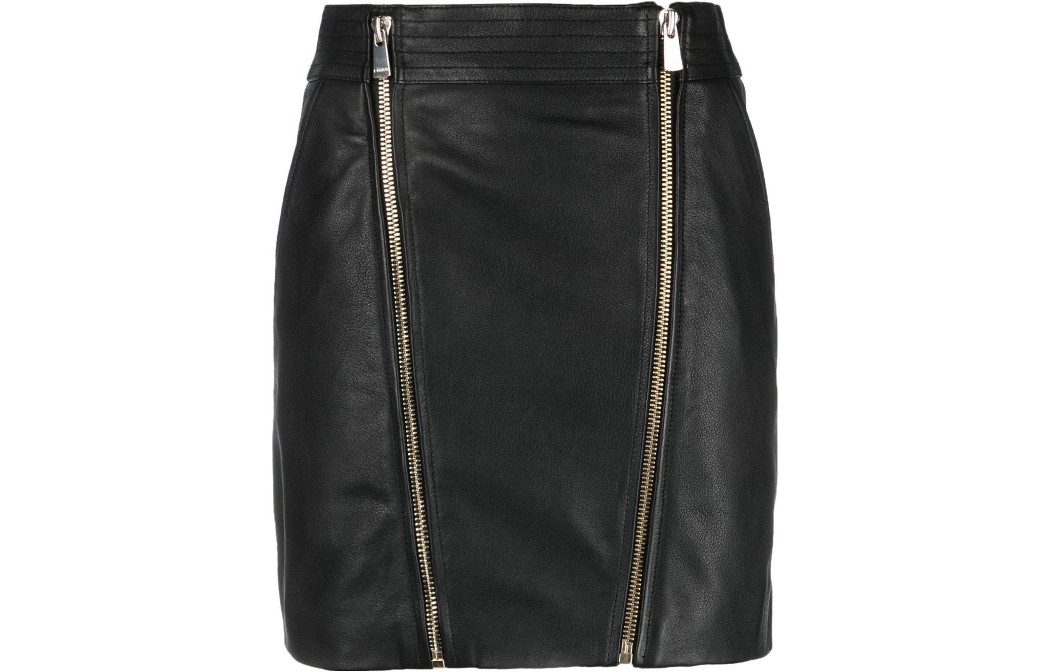 Кожаная мини-юбка на молнии PINKO, черный
Кожаная мини-юбка на молнии PINKO, черный