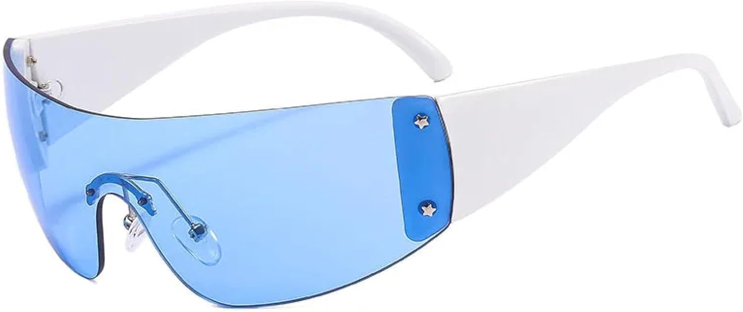 Модные солнцезащитные очки в стиле панк для мужчин и женщин, цельные солнцезащитные очки унисекс для активного отдыха, модные очки с защитой от УФ-излучения UV400 TKKTLLT, White Blue
Модные солнцезащитные очки в стиле панк для мужчин и женщин, цельные солнцезащитные очки унисекс для активного отдыха, модные очки с защитой от УФ-излучения UV400 TKKTLLT, White Blue