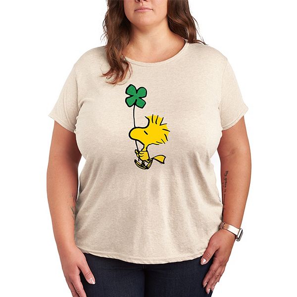 Футболка с принтом Peanuts Woodstock и блестками в виде клевера, Plus size Licensed Character, Beige
Футболка с принтом Peanuts Woodstock и блестками в виде клевера, Plus size Licensed Character, Beige
