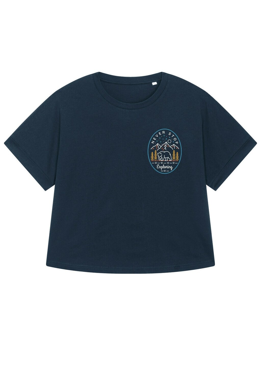 Футболка с принтом NEVER STOP EXPLORING watapparel, темно-синий
Футболка с принтом NEVER STOP EXPLORING watapparel, темно-синий