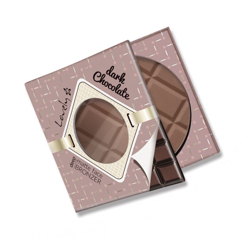 Шоколадный матовый бронзатор для лица и тела Lovely Dark Chocolate Deep Matte Face Bronzer, 9 гр
Шоколадный матовый бронзатор для лица и тела Lovely Dark Chocolate Deep Matte Face Bronzer, 9 гр