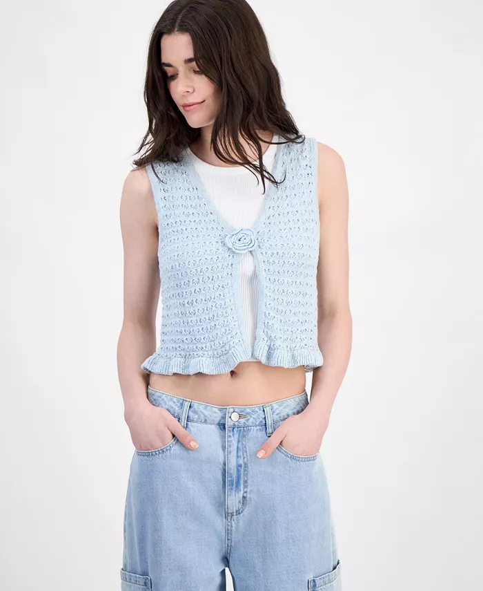 Хлопковый кардиган с розеткой для юниоров Sugar Moon, синий
Хлопковый кардиган с розеткой для юниоров Sugar Moon, синий