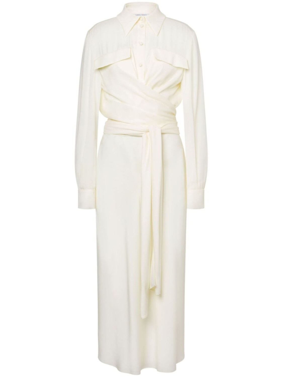 Платье-рубашка с драпировкой Alberta Ferretti, белый
Платье-рубашка с драпировкой Alberta Ferretti, белый