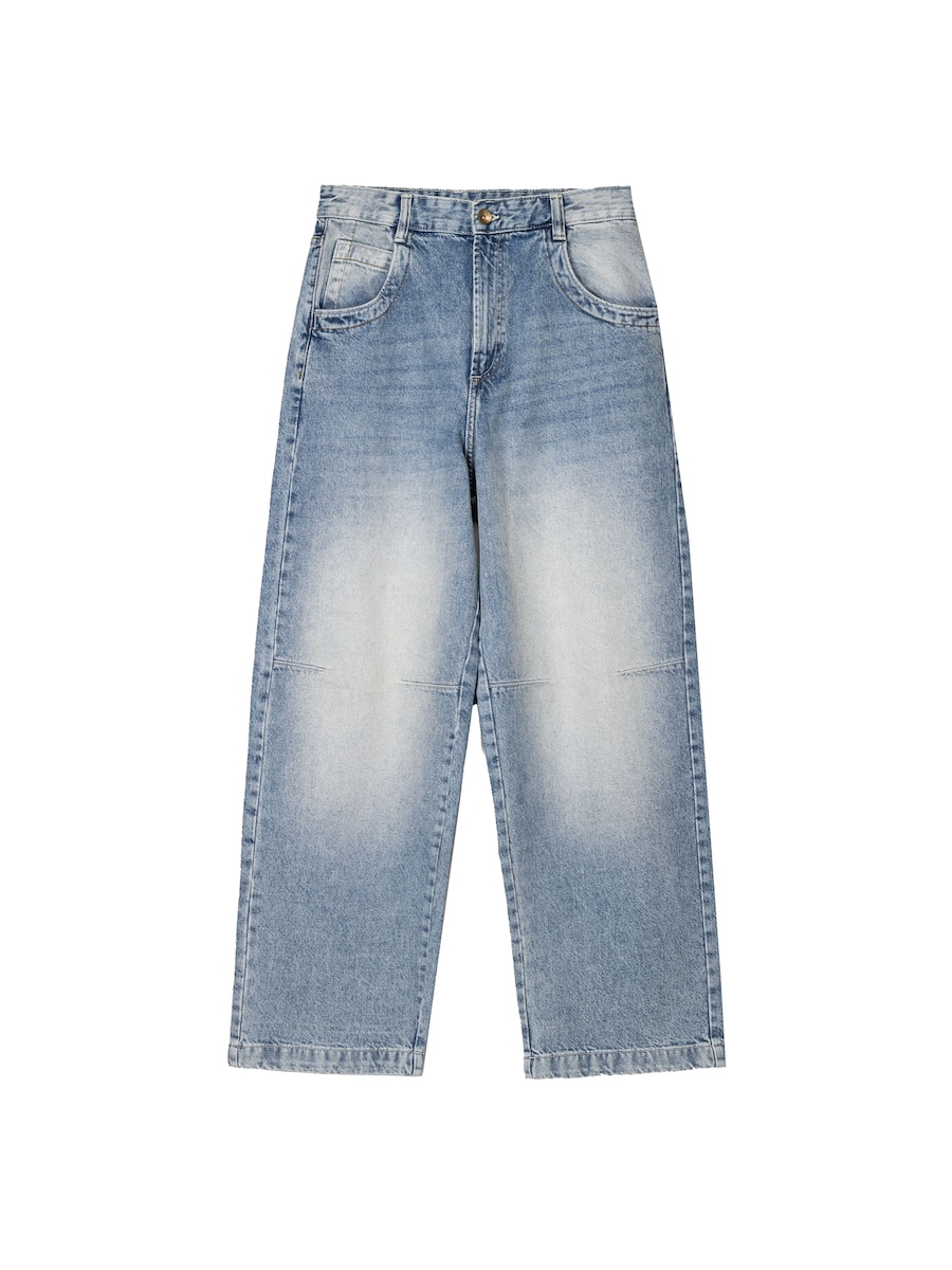 Джинсы с широкими штанинами Bershka, Blue Denim
Джинсы с широкими штанинами Bershka, Blue Denim