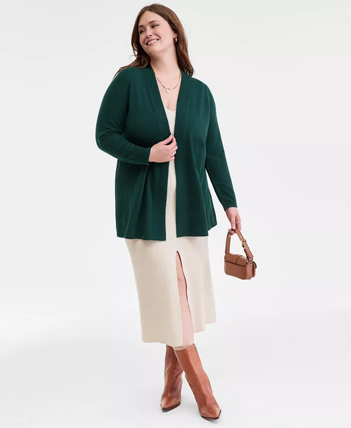 Кардиган из 100% кашемира большого размера Charter Club, зеленый
Кардиган из 100% кашемира большого размера Charter Club, зеленый