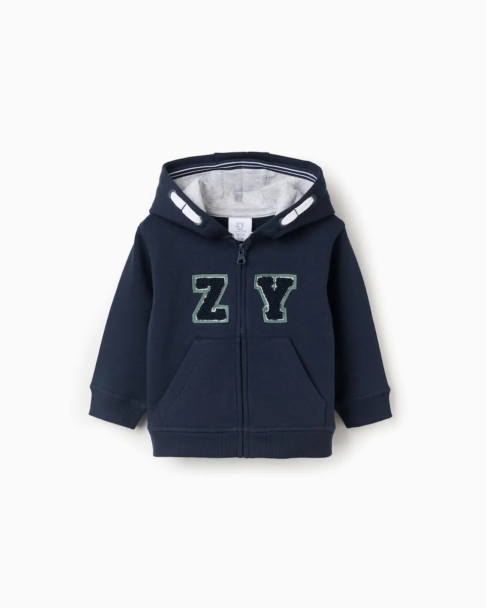 Толстовка для малыша на вешалке с капюшоном Zippy, темно-синий
Толстовка для малыша на вешалке с капюшоном Zippy, темно-синий