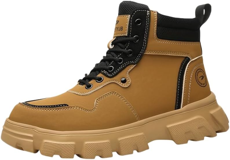 Мужские высокие водонепроницаемые походные ботинки с противоскользящей подошвой и прочной конструкцией Hhhchpm, желтый
Мужские высокие водонепроницаемые походные ботинки с противоскользящей подошвой и прочной конструкцией Hhhchpm, желтый