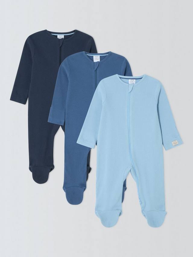 Детский хлопковый комбинезон для сна с двусторонней молнией в рубчик из хлопка John Lewis, синий
Детский хлопковый комбинезон для сна с двусторонней молнией в рубчик из хлопка John Lewis, синий