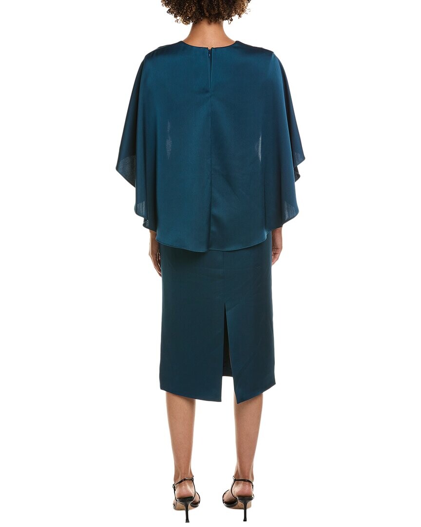 Коктейльное платье Halston Tomi, синий 
Коктейльное платье Halston Tomi, синий