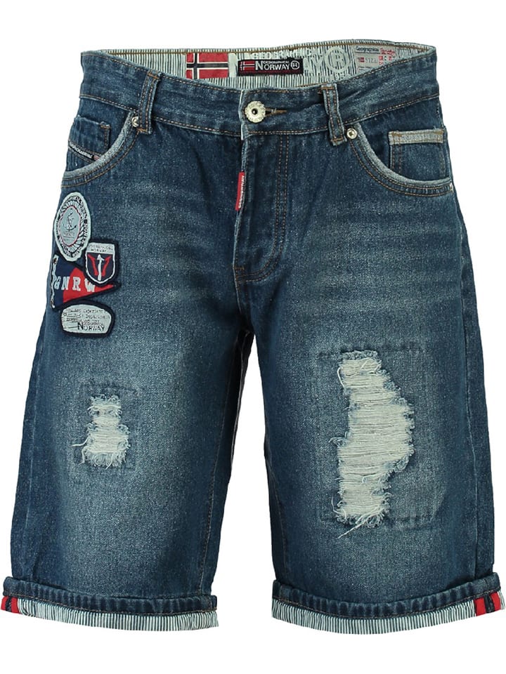 Джинсовые шорты-бермуды Pragmatique синего цвета Geographical Norway
Джинсовые шорты-бермуды Pragmatique синего цвета Geographical Norway