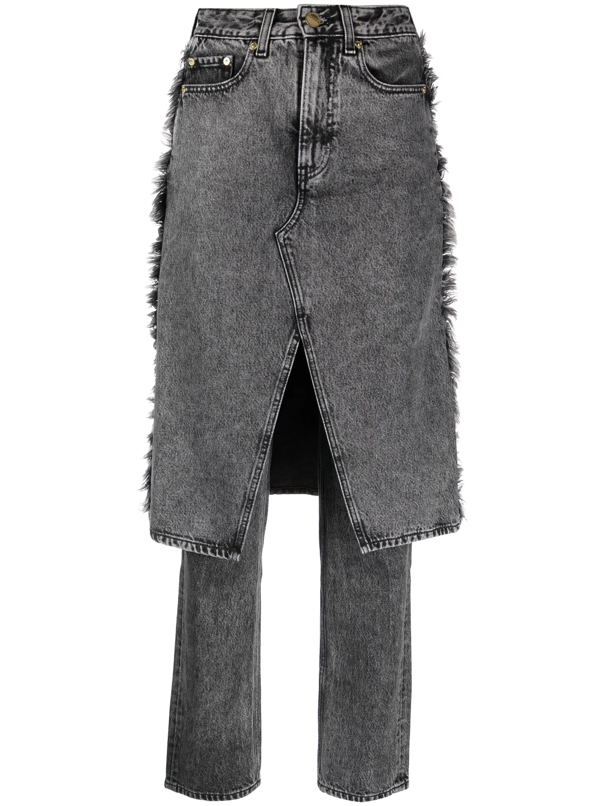 Джинсы со вставкой Ganni, черный
Джинсы со вставкой Ganni, черный