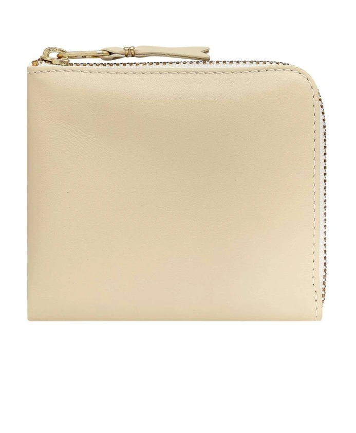 Белый кожаный кошелек с золотой застежкой-молнией Comme Des Garã§Ons, белый
Белый кожаный кошелек с золотой застежкой-молнией Comme Des Garã§Ons, белый