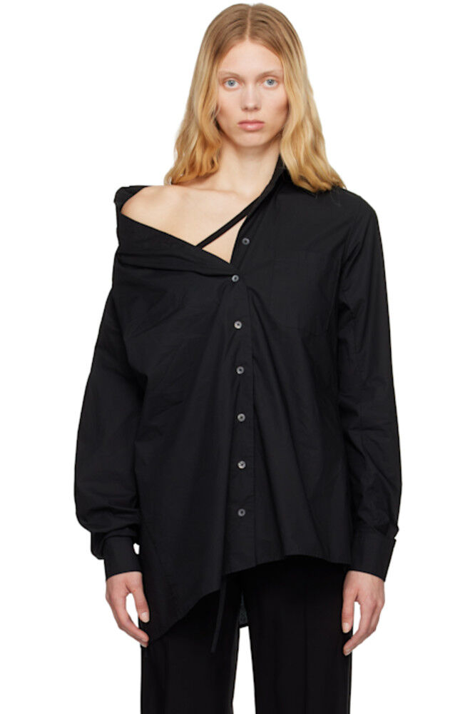 Черная рубашка Daria с заниженными плечами Ann Demeulemeester
Черная рубашка Daria с заниженными плечами Ann Demeulemeester