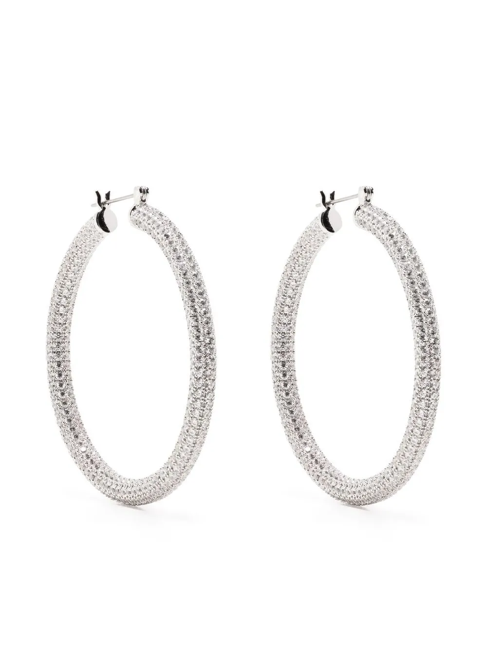 Большие серьги-кольца с кристаллами Luv Aj, серебяный
Большие серьги-кольца с кристаллами Luv Aj, серебяный
