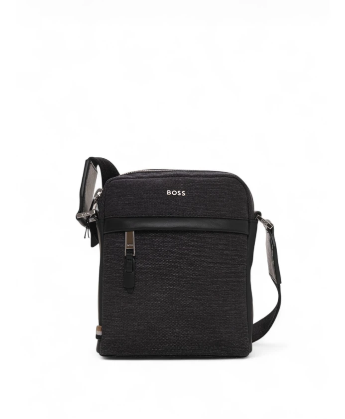 Сумка через плечо из кожи и текстиля. Hugo, серый
Сумка через плечо из кожи и текстиля. Hugo, серый