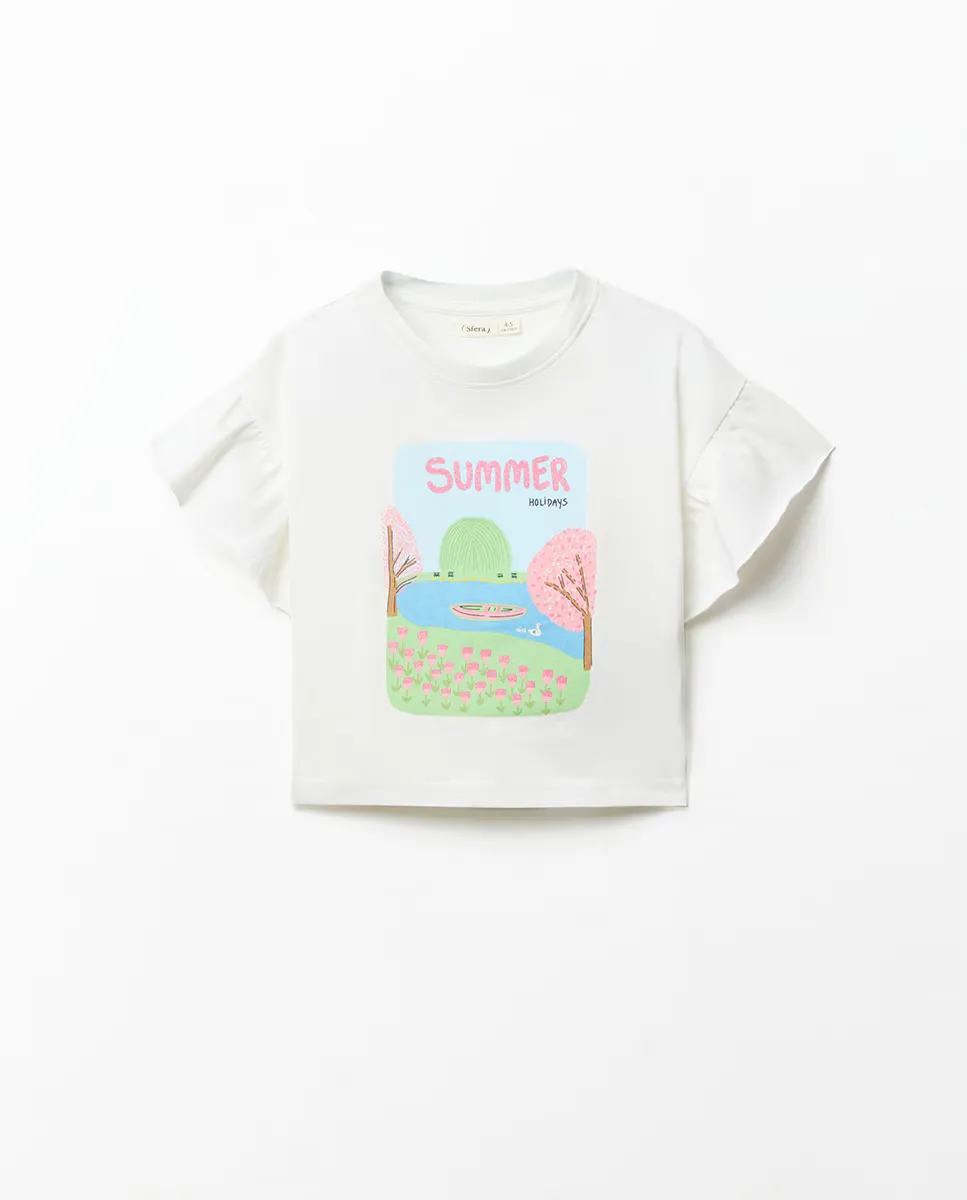 Футболка с пейзажем Sfera, белый
Футболка с пейзажем Sfera, белый