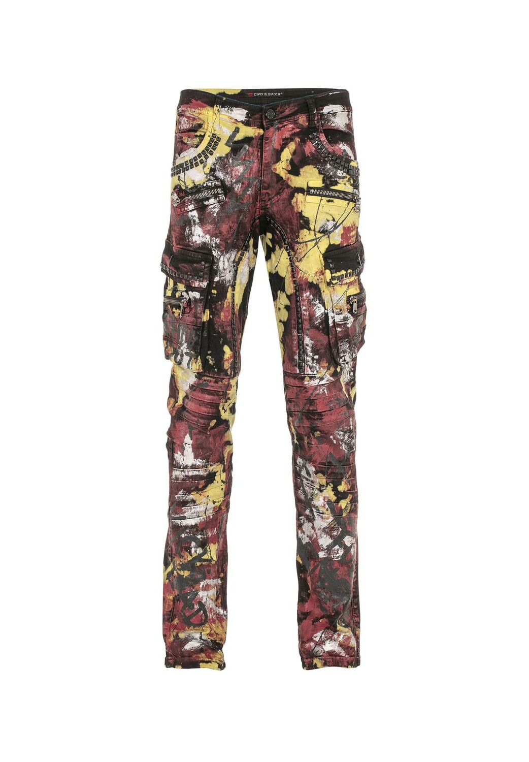 Джинсы с брызгами краски CIPO & BAXX, красный
Джинсы с брызгами краски CIPO & BAXX, красный