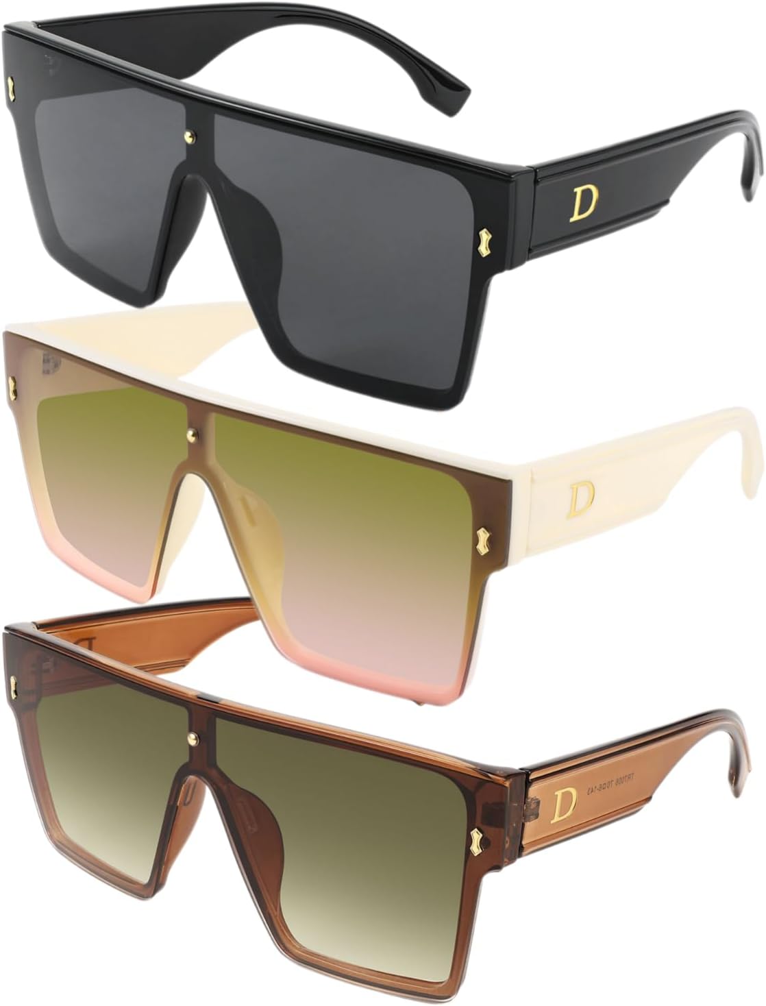 Солнцезащитные очки Karsaer Chic Oversized Square для женщин и мужчин, цельные, с плоской верхней частью, большие, унисекс, K7110, Bright Black +Bright Beige +Chocolate Brown
Солнцезащитные очки Karsaer Chic Oversized Square для женщин и мужчин, цельные, с плоской верхней частью, большие, унисекс, K7110, Bright Black +Bright Beige +Chocolate Brown