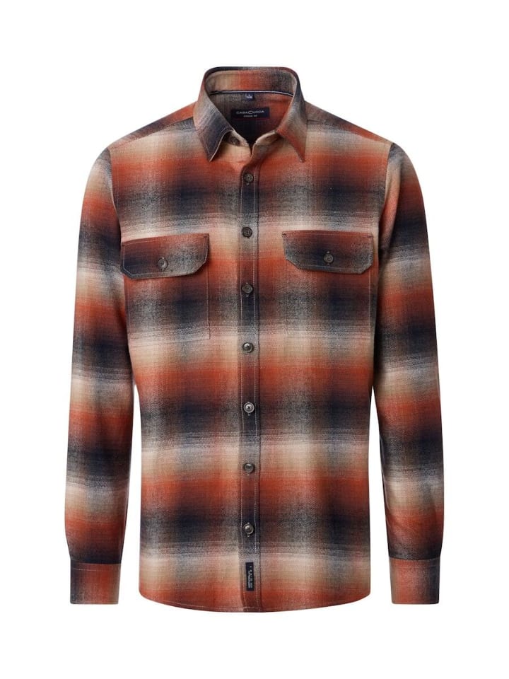 Рубашка с длинными рукавами оранжевого цвета CASAMODA
Рубашка с длинными рукавами оранжевого цвета CASAMODA