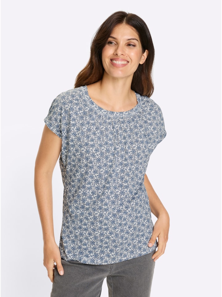 Рубашка с короткими рукавами в бело-синий принт Sieh an!
Рубашка с короткими рукавами в бело-синий принт Sieh an!