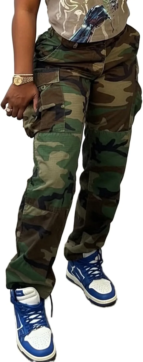 Vakkest женские камуфляжные карго-штаны High Waist Slim Fit
Vakkest женские камуфляжные карго-штаны High Waist Slim Fit