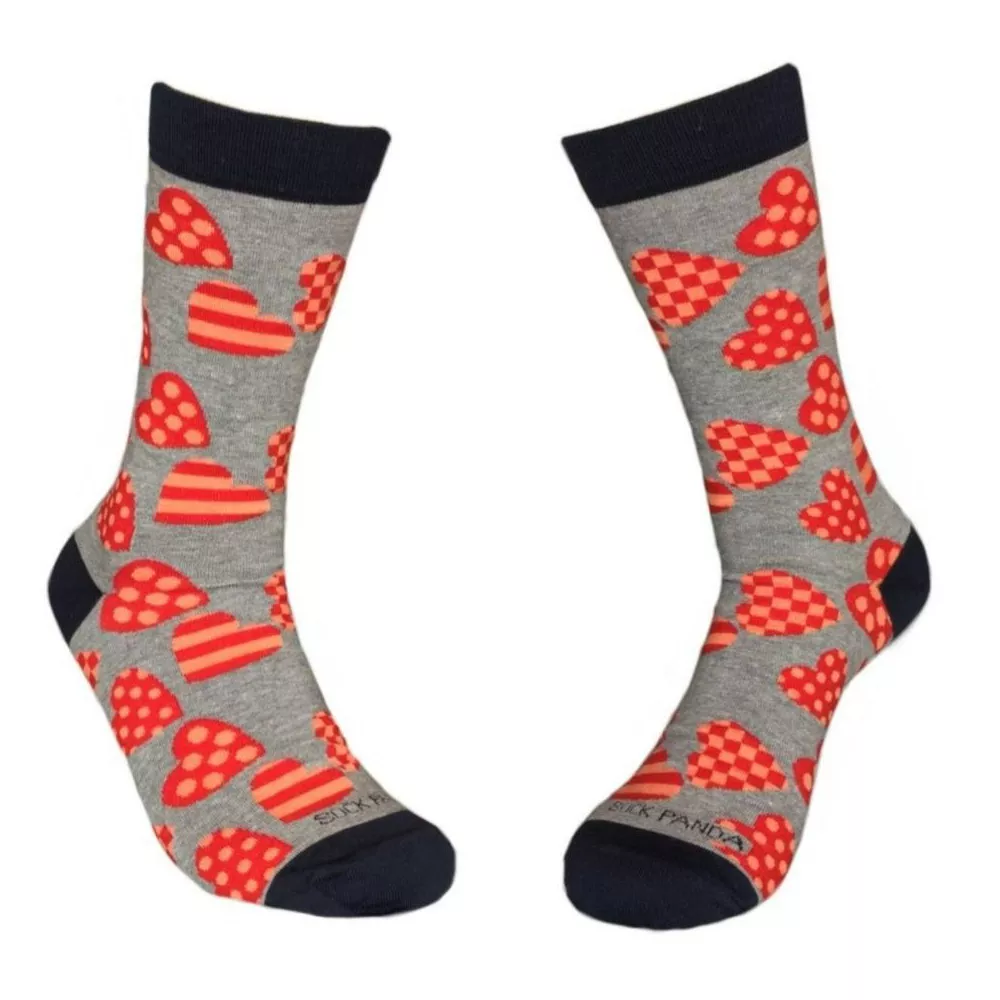 Носки с узором «Сердце» (Love) от Sock Panda (женские размеры для взрослых, средние)
Носки с узором «Сердце» (Love) от Sock Panda (женские размеры для взрослых, средние)