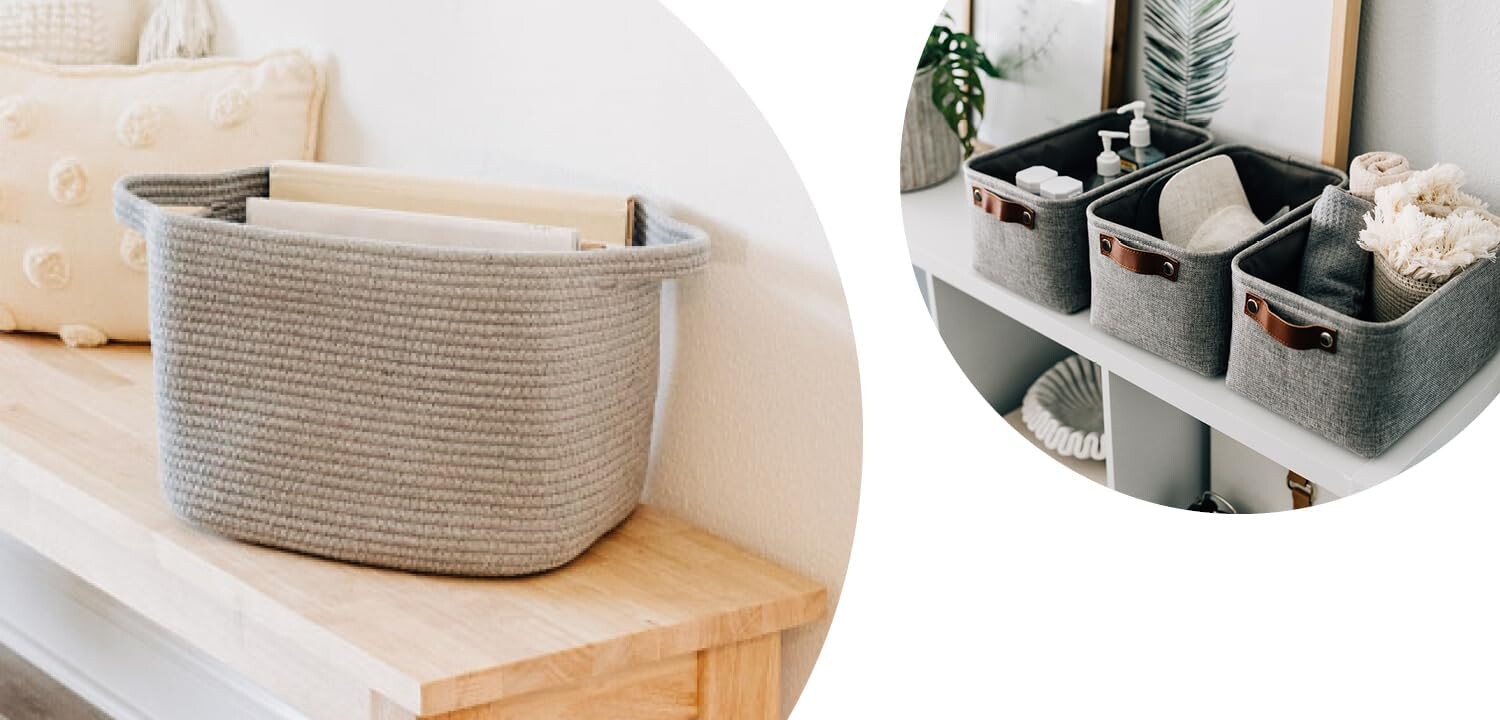 Organi Haus Корзина для журналов + набор из 3 тканевых корзин - СЕРЫЙ OrganiHaus
Organi Haus Корзина для журналов + набор из 3 тканевых корзин - СЕРЫЙ OrganiHaus