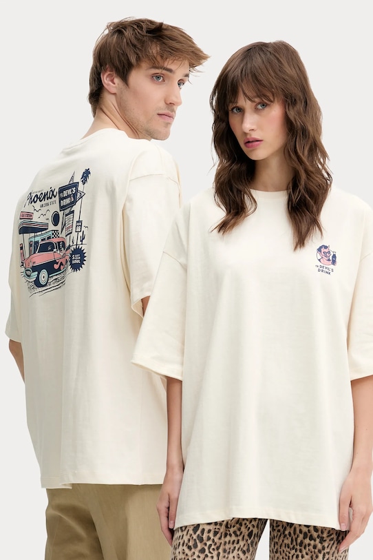 Хлопковая футболка Kaotiko, бежевый
Хлопковая футболка Kaotiko, бежевый