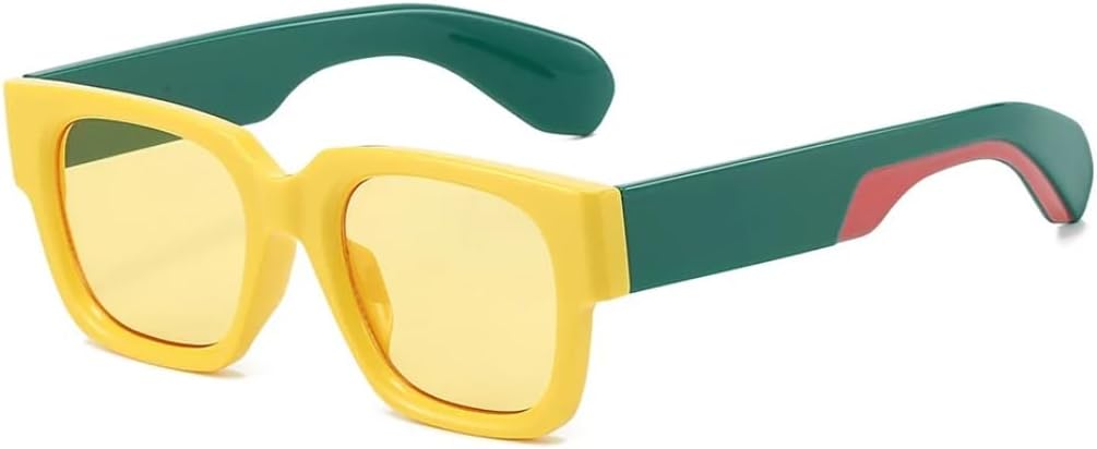 Ретро-солнцезащитные очки квадратной формы с нестандартной цветовой гаммой для женщин, с леопардовым градиентом, для мужчин, повседневные очки с защитой от УФ-излучения UV400 UATXTAU, Yellow
Ретро-солнцезащитные очки квадратной формы с нестандартной цветовой гаммой для женщин, с леопардовым градиентом, для мужчин, повседневные очки с защитой от УФ-излучения UV400 UATXTAU, Yellow