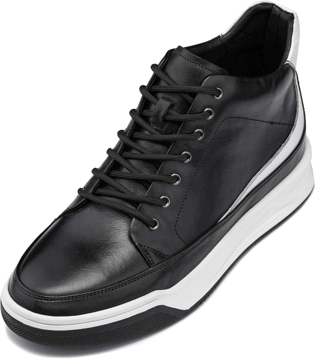 Мужские невидимые ботинки-туфли CALTO с увеличением роста - премиальные кожаные кроссовки с высокими голенищами на шнуровке - прибавка роста 7 см, черный
Мужские невидимые ботинки-туфли CALTO с увеличением роста - премиальные кожаные кроссовки с высокими голенищами на шнуровке - прибавка роста 7 см, черный