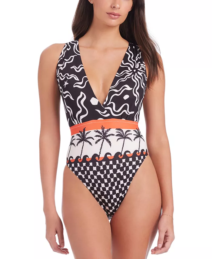 Женский цельный купальник Beach Conversations Plunge Mio с глубоким вырезом Sanctuary, мультиколор
Женский цельный купальник Beach Conversations Plunge Mio с глубоким вырезом Sanctuary, мультиколор