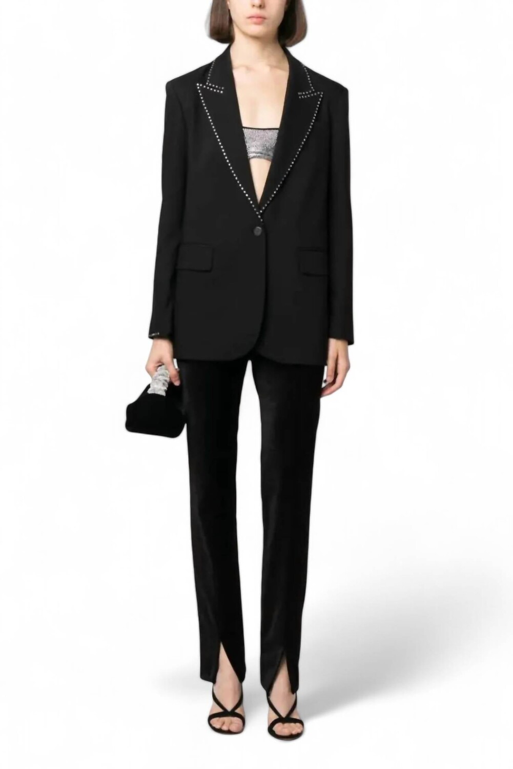 Бархатные высокие брюки в стиле нуар FORTE FORTE
Бархатные высокие брюки в стиле нуар FORTE FORTE