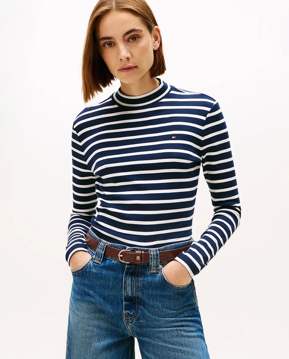 Женская полосатая футболка с воротником перкинс Tommy Hilfiger, темно-синий
Женская полосатая футболка с воротником перкинс Tommy Hilfiger, темно-синий