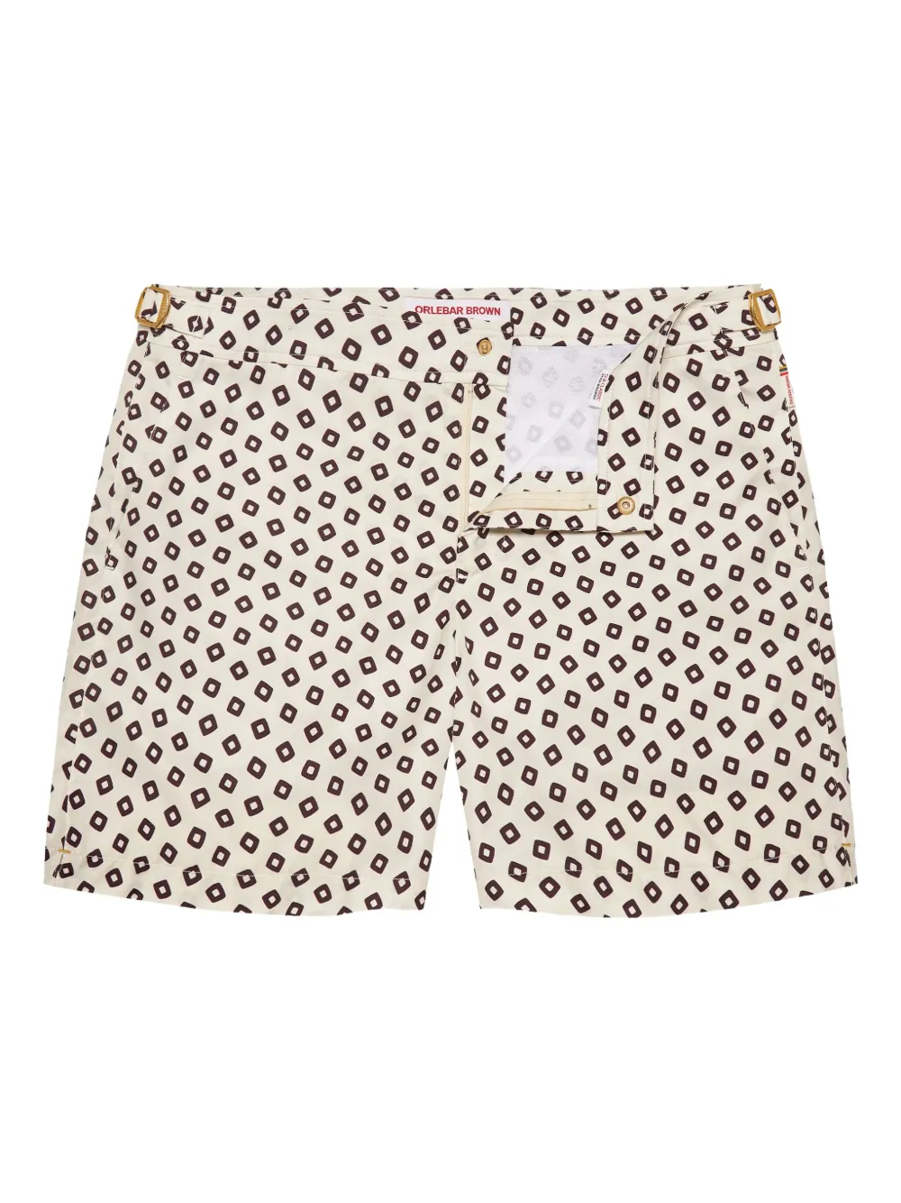 Плавки-шорты Bulldog с геометричным принтом Orlebar Brown, белый
Плавки-шорты Bulldog с геометричным принтом Orlebar Brown, белый