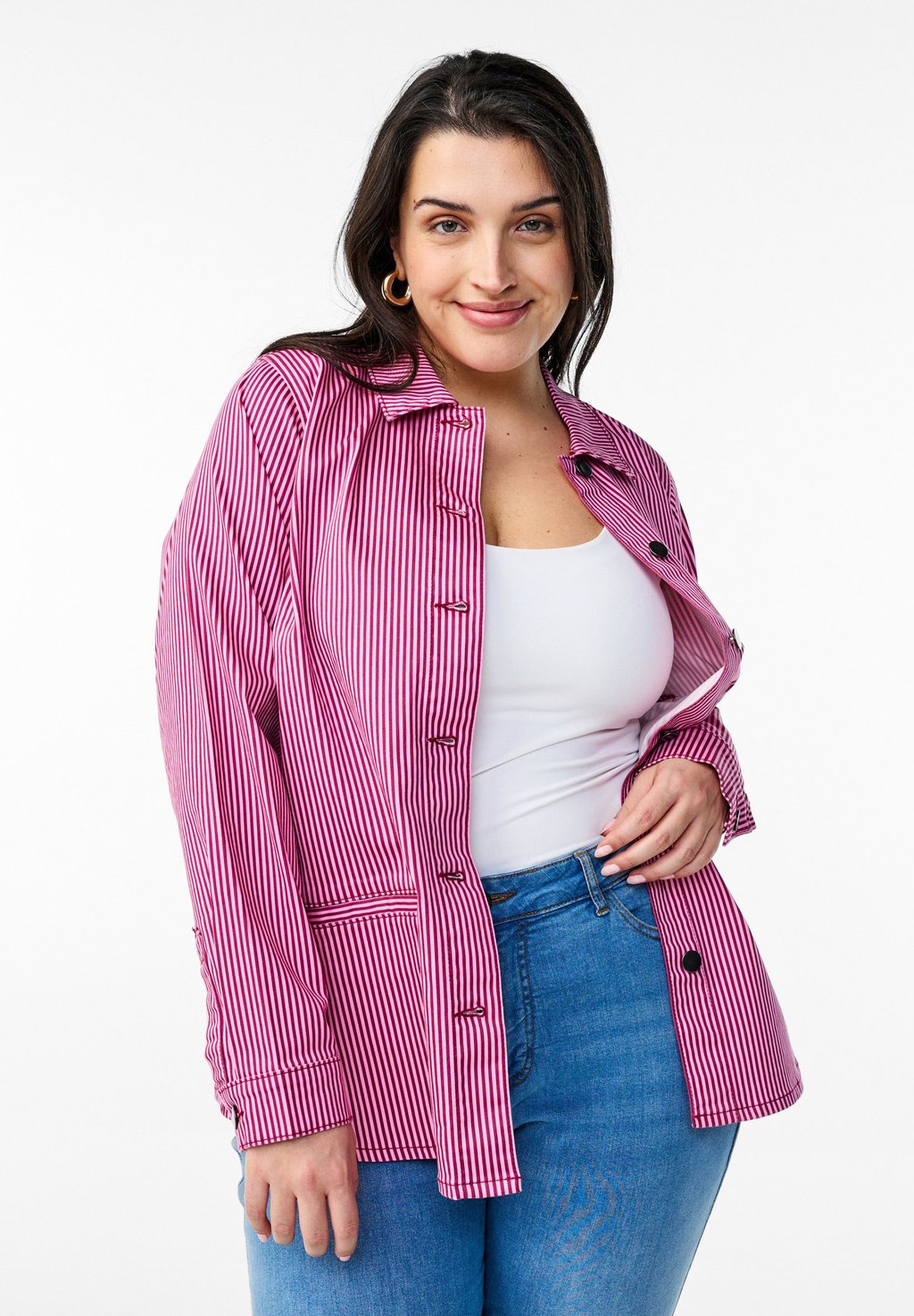 Блузка на пуговицах Zizzi, красный
Блузка на пуговицах Zizzi, красный