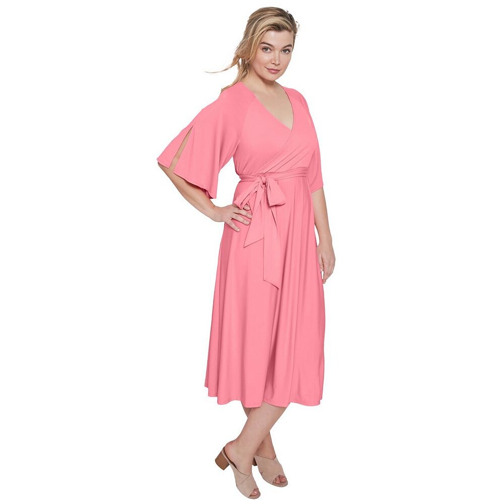 Женское трикотажное платье миди больших размеров Ellos с вырезом и завязкой на талии, цвет Light Strawberry
Женское трикотажное платье миди больших размеров Ellos с вырезом и завязкой на талии, цвет Light Strawberry